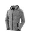 SR245F S245F Spiro Ladies Micro Fleece Hoodie Grey / Black colour image